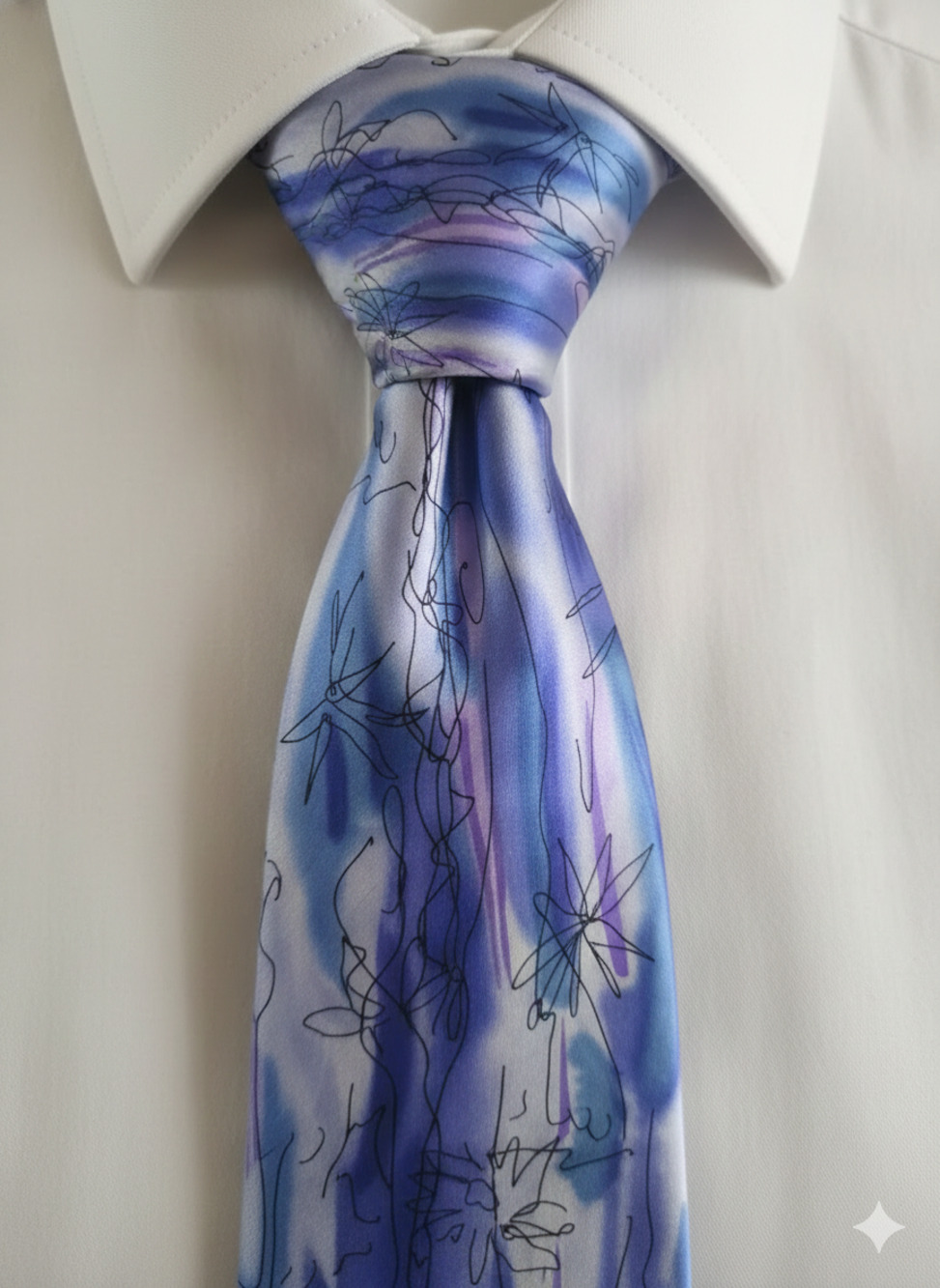 J. Garcia silk tie - Artist Proof #5 - Banyan Tree - 59"